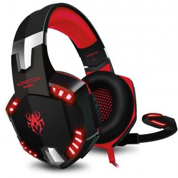 Auriculares Gaming LED para PS4/PC/Xbox Rojo