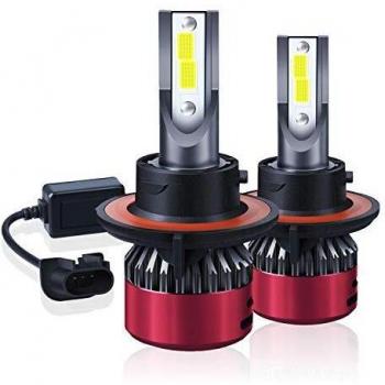Kairiyard 55W 9000LM H13 6000K Faros Antiniebla Faros Bombilla Lámpara Automática Luces de Coche Conversión LED DC 9-18V Aleación Aluminio Super Rendimiento Disipación Calor Conducción Segura