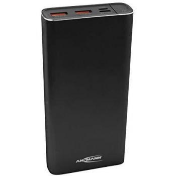 ANSMANN Power Bank 20000 mAh PD & Quick Charge 3.0 - Cargador de Carga rápida