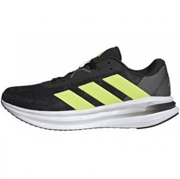 Zapatillas de Running Adidas Galaxy 7 para Hombre, Negro/Pulso Lima/Gris, Talla 43 1/3 EU