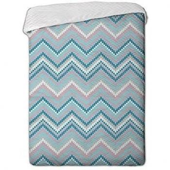 Sisomdos SSD022 - Colcha bouti de cama, multicolor, 250 x 270 cm