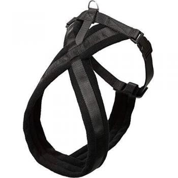 Karlie 1031172 Arnés de Nylon Cross, Negro, 25 x 48-55 cm, Ajustable, S