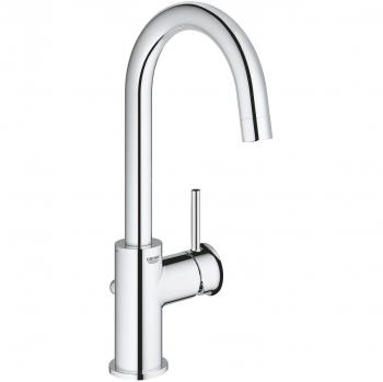 Sifón de Lavabo Grohe 23783000 - Monomando de lavabo tamaño L, acabado cromado, sistema de instalación fácil, diseño moderno y funcional