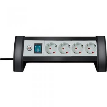 Brennenstuhl Premium-Office-Line regleta enchufes  con 4 tomas de corriente