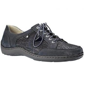 Waldläufer - Zapatos de cordones para mujer, color azul, talla 41