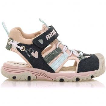 Mustang - Sandalias cangrejeras para niños en tejido con cordones elásticos, modelo 48740, color marino