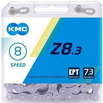 KMC Unisex's Z8.3 EPT Z8 Chain, Grey, 114 Link