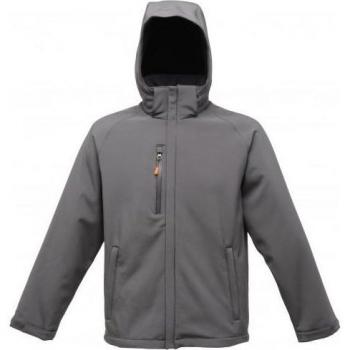 Chaqueta Softshell Regatta Repeller X-Por para hombre, impermeable, transpirable, con capucha ajustable, múltiples bolsillos y tejido elástico