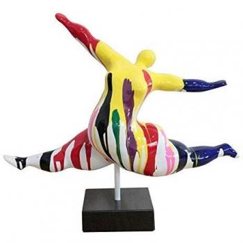 Figura Femenina Kuatéh Ginger Multicolor 53x20x46 cm