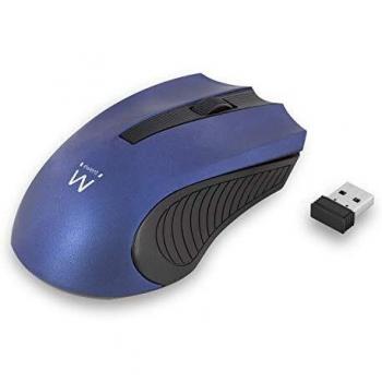 Ewent ew3228 Ratón óptico inalámbrico, 1000 dpi Azul