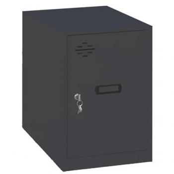 SimonRack Taquilla Vestuario Metálica Pequeña 475x300x500 mm, Amario Metálico con Llave, Color Antracita - Simonlocker