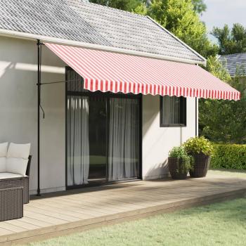 Tela de cenefa de toldo de repuesto 4,5 m Color Azul y blanco, Raya crema, Amarillo y blanco Protección Rayos UV para Terraza Patio Exterior Jardín