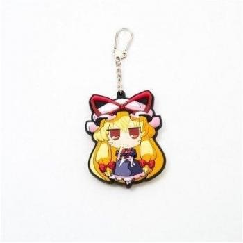 East project rubber key ring Yakumo purple