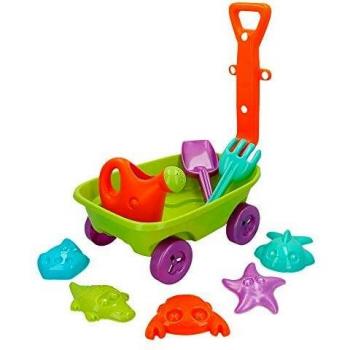 ColorBaby - Set de playa: carretilla 40 cm pala rastrillo