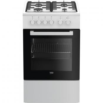 Cocina de Gas Beko FSS52020DW con Encimera de Gas y Horno Blanco