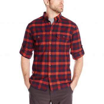 Camisa Fjällräven Skog de manga larga azul y roja - Talla S