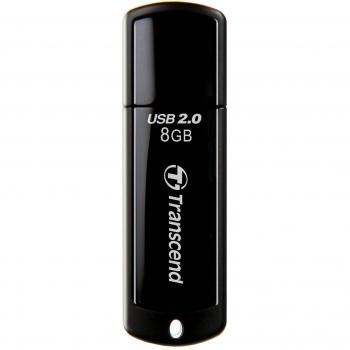Transcend JF350 - Memoria USB 2.0 de 8 GB, color negro