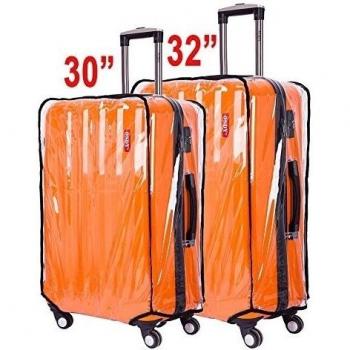 CSTOM Transparente Funda Protectora de Maleta del Equipaje del Viaje Talla Grande 32