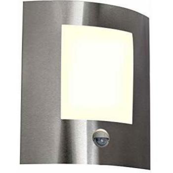 Aplique de exterior moderno de acero con sensor de movimiento IP44 - Esmeralda 1