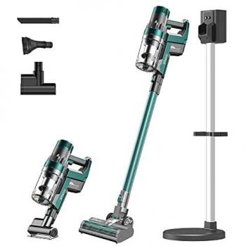 Ultenic U11 Aspiradora Escoba sin Cable, 4 en 1 Aspirador Escoba Potente 25000PA, 55 Minutos de Autonomía, Pantalla LED, Soporte de Carga, Modo para Alfombra, Batería Extraíble, 3 Niveles Ajustables