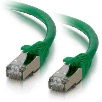 C2G 00838 Cat6 Cable - Snagless Shielded Ethernet Network Patch Cable, Green