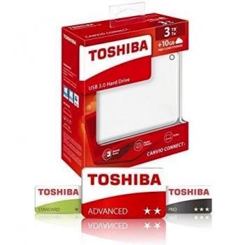 Toshiba Canvio Connect II - Disco duro externo de 3 TB