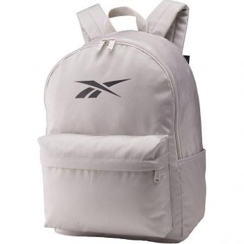 Mochila Reebok MYT Moonstone, color blanco, diseño moderno y deportivo, compartimento principal con cierre, bolsillo frontal con cremallera, correas ajustables y acolchadas para mayor comodidad, material resistente y ligero
