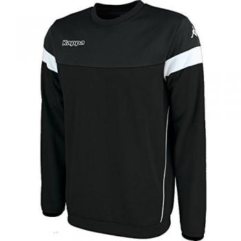 Kappa Lido Sweat Sudadera de Entrenamiento, Niños, Negro/Blanco, 14Y