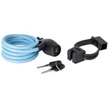 Candado de cable AXA Resolute 120/8 color azul hielo, diámetro 8mm