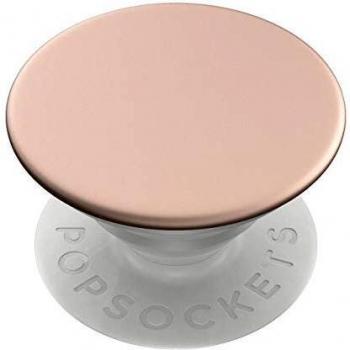 PopSockets PopGrip - Soporte y Agarre para Teléfonos Móviles y Tabletas con un Diseño Elegante en Aluminio Color Oro Rosa
