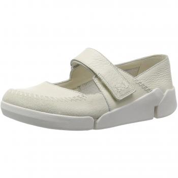 ClarksTri Amanda - Mocasines Mujer, Color Blanco, Talla 41