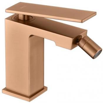 Monomando Bidé Pisa Oro Rosa Cepillado IMEX BDP048-2ORC