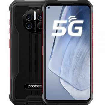Movil Resistente Agua y Golpe, DOOGEE V10 [2021] Dual 5G 8GB+128GB, 8500mAh 33W Cargar, Android 11 Teléfono Móvil, 48MP Triple AI Cámara, IP68/IP69K Smartphone Antigolpes con Termómetro, 6.39, NFC