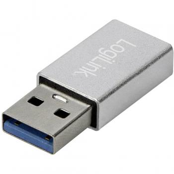 Adaptador USB 3.2 Gen1 Tipo-C (Macho) a USB-A (Hembra), Plateado