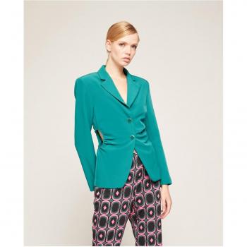 Blazer de mujer con detalle cut-out y cuello de solapa