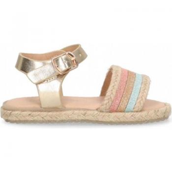 Sandalias Bubble Bobble para niñas multicolor con hebilla C179 oro