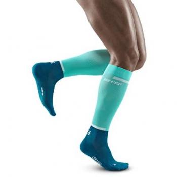 CEP Tall V4 Compression Socks Men - Blue - Size: V - Characteristics: Compression technology, moisture-wicking fabric, ergonomic fit, targeted support for the arch and ankle, breathable design, enhances circulation and performance during running or athlet