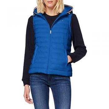 Tommy Hilfiger TH Essential LW Dwn Pack Vest Abrigo, Azul