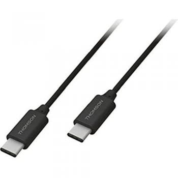 Cable de carga y sincronización USB-C/USB-C 3A negro Thomson