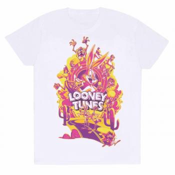 Camiseta Unisex Looney Tunes WB100 - 100% algodón, color blanco, talla XXL (Ex Extra Large)