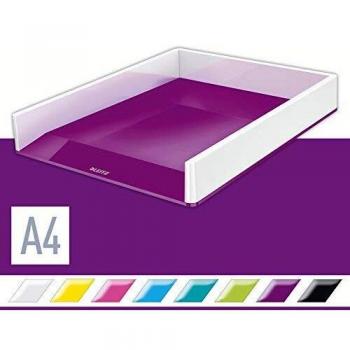 Bandeja de documentos Leitz WOW DUAL A4 Bicolor Blanco/Violeta
