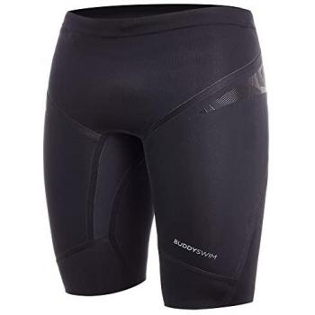 Buddyswim Pantalón Corto De Flotabilidad Trilaminate Warmth 5/3 Mm - Neopreno, color negro, talla L, diseñado para natación en aguas abiertas, buceo y surf, proporciona