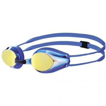 Arena Tracks Junior Mirror Swimming Goggles - Blue/Yellow Revo