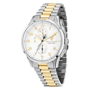 Reloj de Hombre Cronógrafo Analógico 42mm Maserati Sorpasso R8873624003 Acero y Correa Plateada