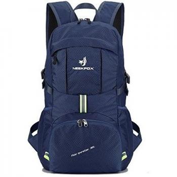 NEEKFOX Mochila ligera y compacta para viaje, excursionismo o uso diario, Mochila para acampar plegable de 35 L, Mochila deportiva ultraligera para exteriores