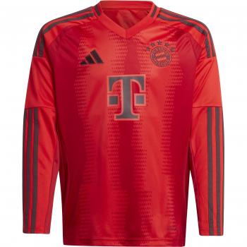 FC Bayern adidas Home Shirt 2024-25 - Kids - Long Sleeve