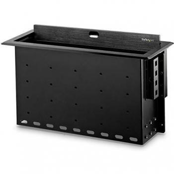 StarTech.com Dual-Module Conference Table Connectivity Box - For Adding Power / Charging / AV / Laptop Docking Modules - Cable Organizer
