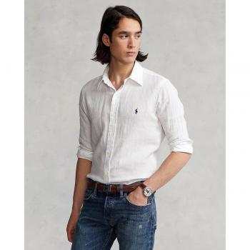 Polo Ralph Lauren Men's Long Sleeved Shirt Z221SC19 in White, Casual Shirt, Size: L, Pre-owned