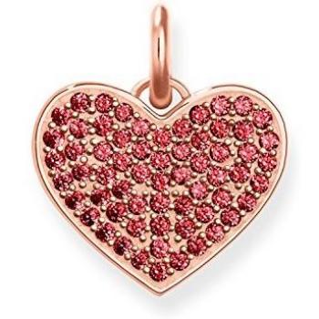 Charm Thomas Sabo Mujer LBPE0022-540-10 Plata de Ley con Detalle en Rojo Tamaño 1.80x1.50cm