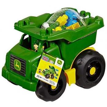 First Builders - Mega Bloks Camión volquete John Deere, Juguete de construccion